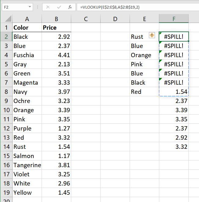 #SPILLを無効にする！エラー（Microsoft Excel） - office-skill