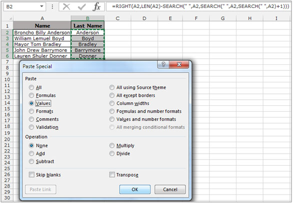 Formule Excel Pour Extraire Le Dernier Mot Dans Une Cellule Office skill