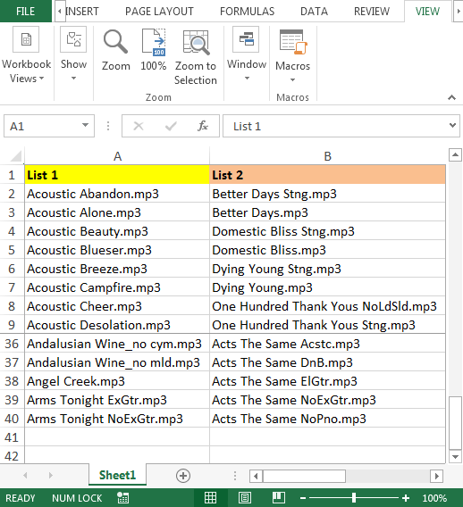 Vergleichen 2 Spalten Durch VBA In Microsoft Excel Office skill