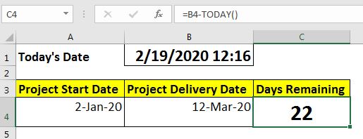 C mo Restante En Cuenta Regresiva D as En Excel Office skill